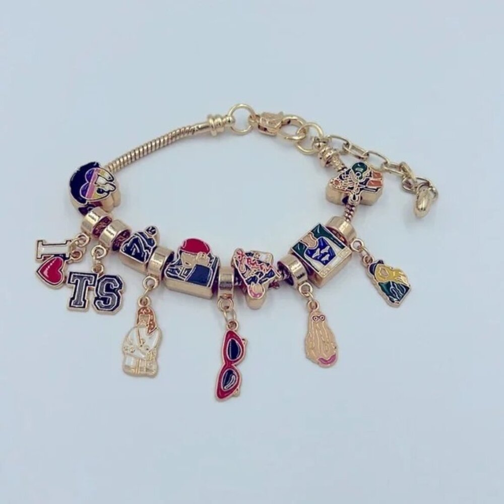 New Taylor Swift Gold With Charms Bracelet